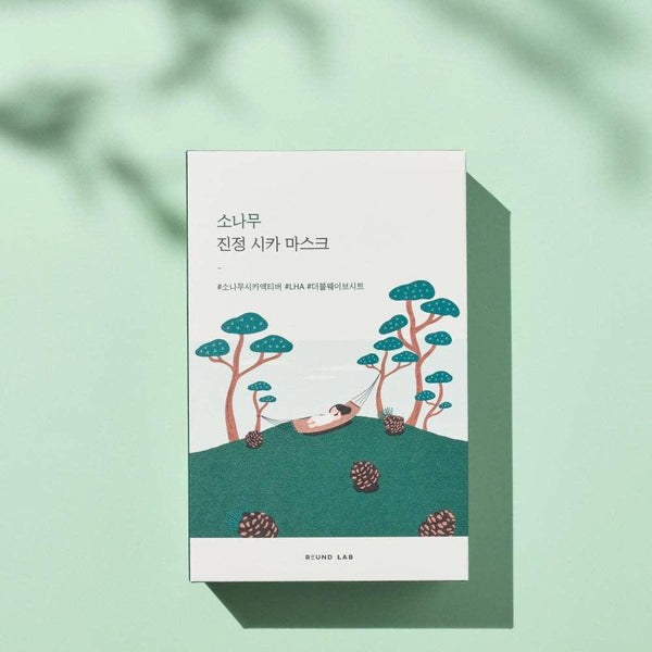 Round Lab - Pine Tee Soothing Cica Mask - 10ea - Culturaluxe